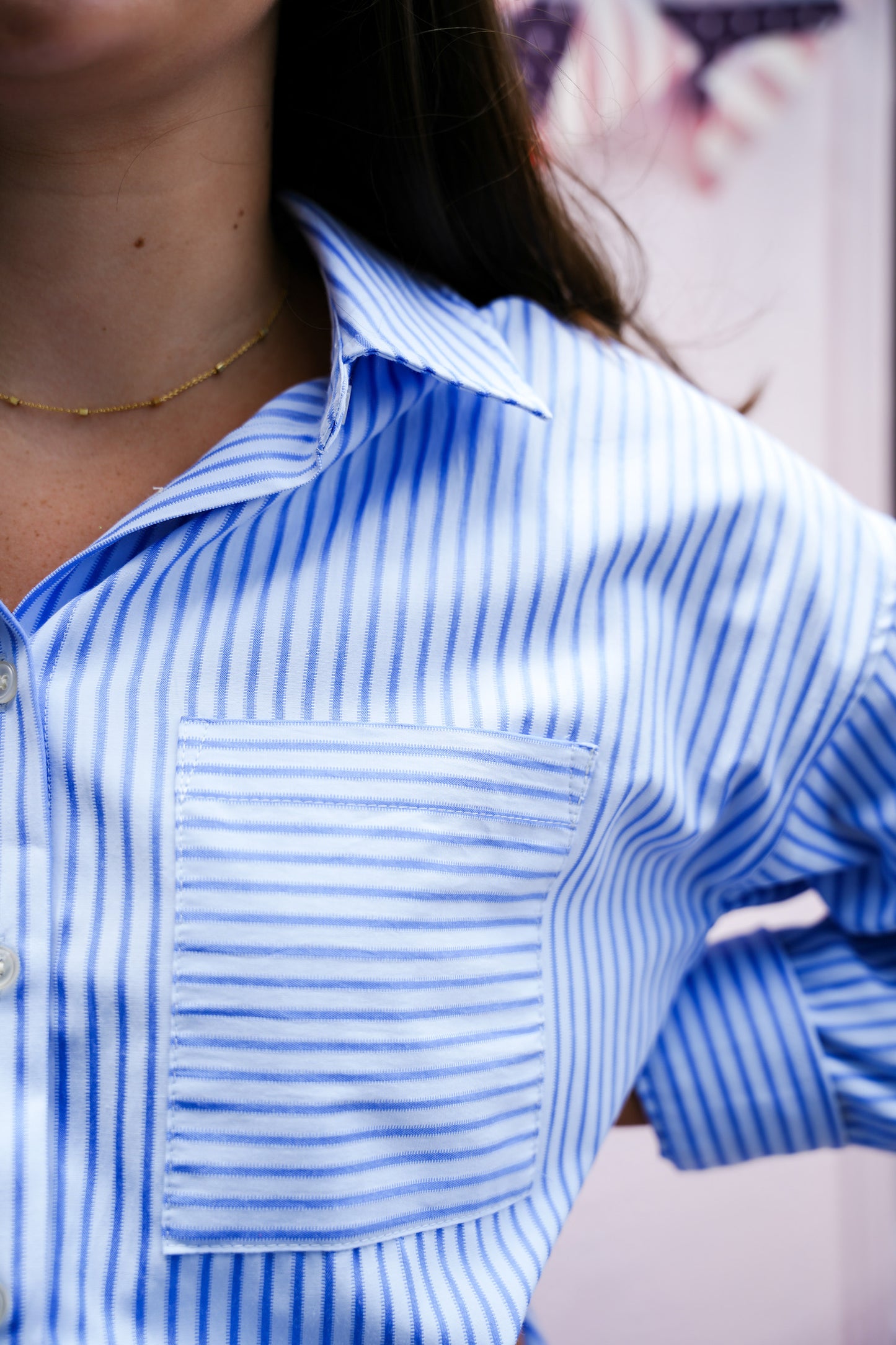 Striped Blue Romper