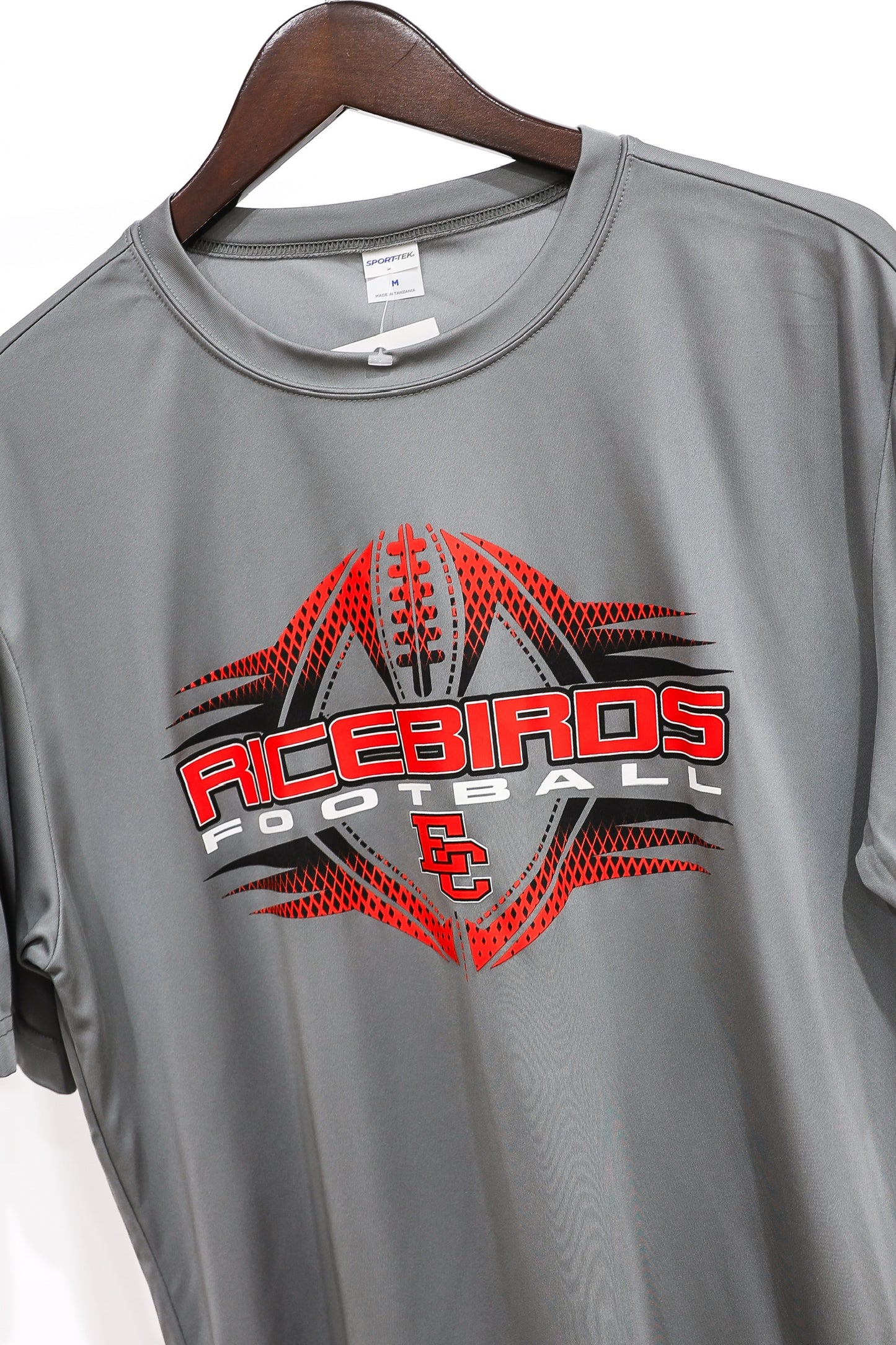 Ricebird Football Grey DriFit Tee