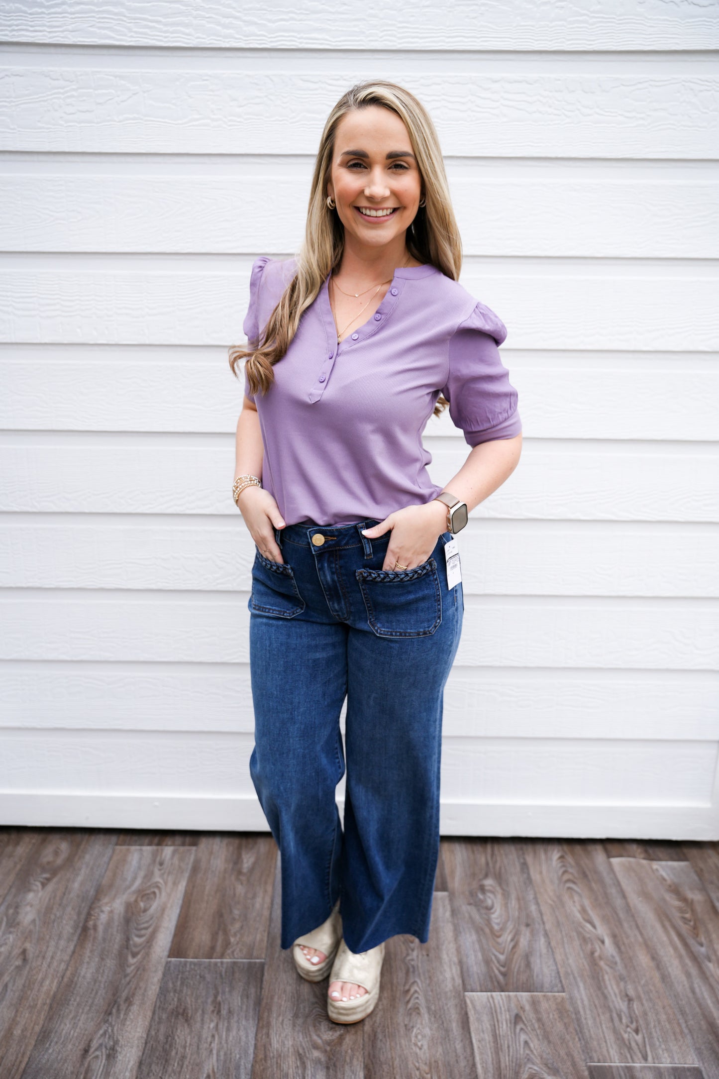 Tanner Tee - Dewy Iris - Southern Belle Boutique