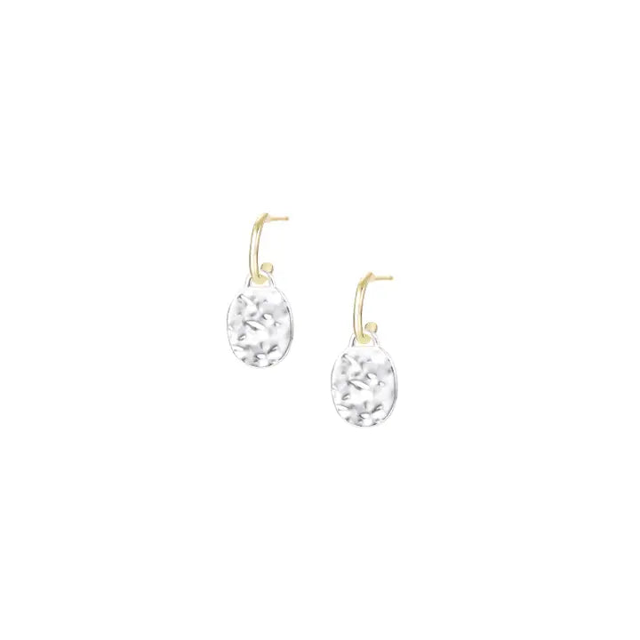 Horizon Mini Drop Earrings in Gold/Silver