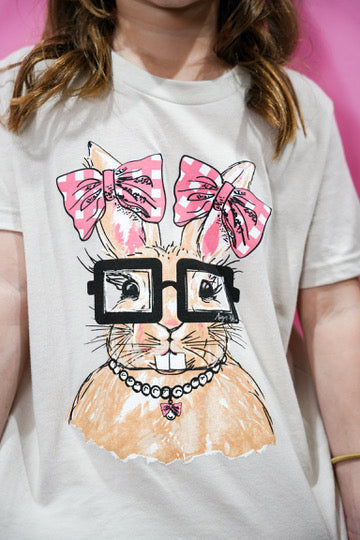 Rosie Bunny Easter Tee - Youth - Southern Belle Boutique