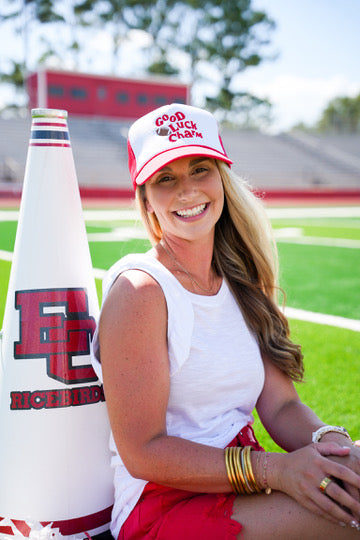 Good Luck Charm Football Trucker Hat - Southern Belle Boutique