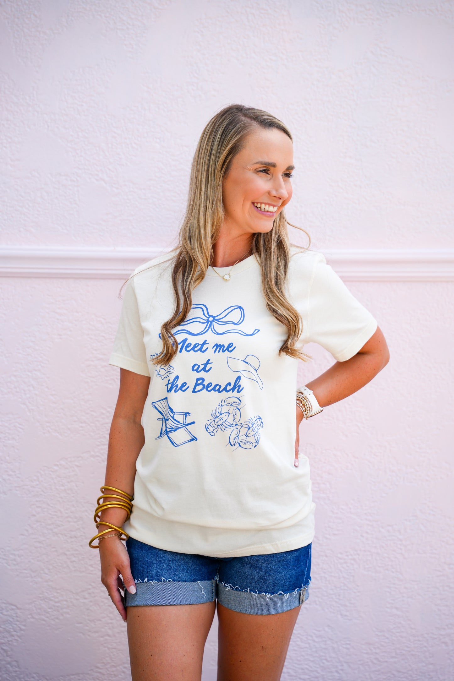Meet Me At The Beach Tee - Southern Belle Boutique