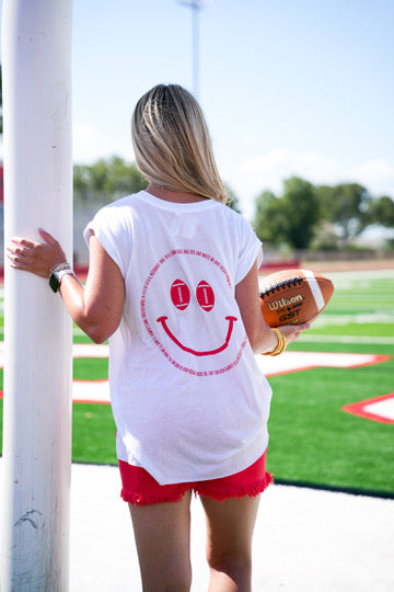 Ricebird Fight Song Smiley Tank - Southern Belle Boutique