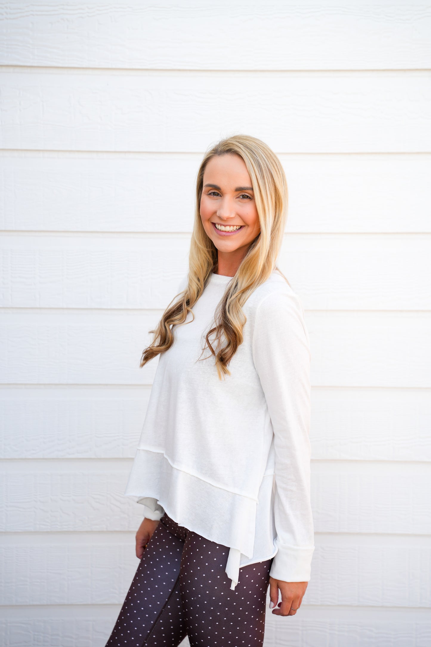 Cotton Slub Long Sleeve Layering Top