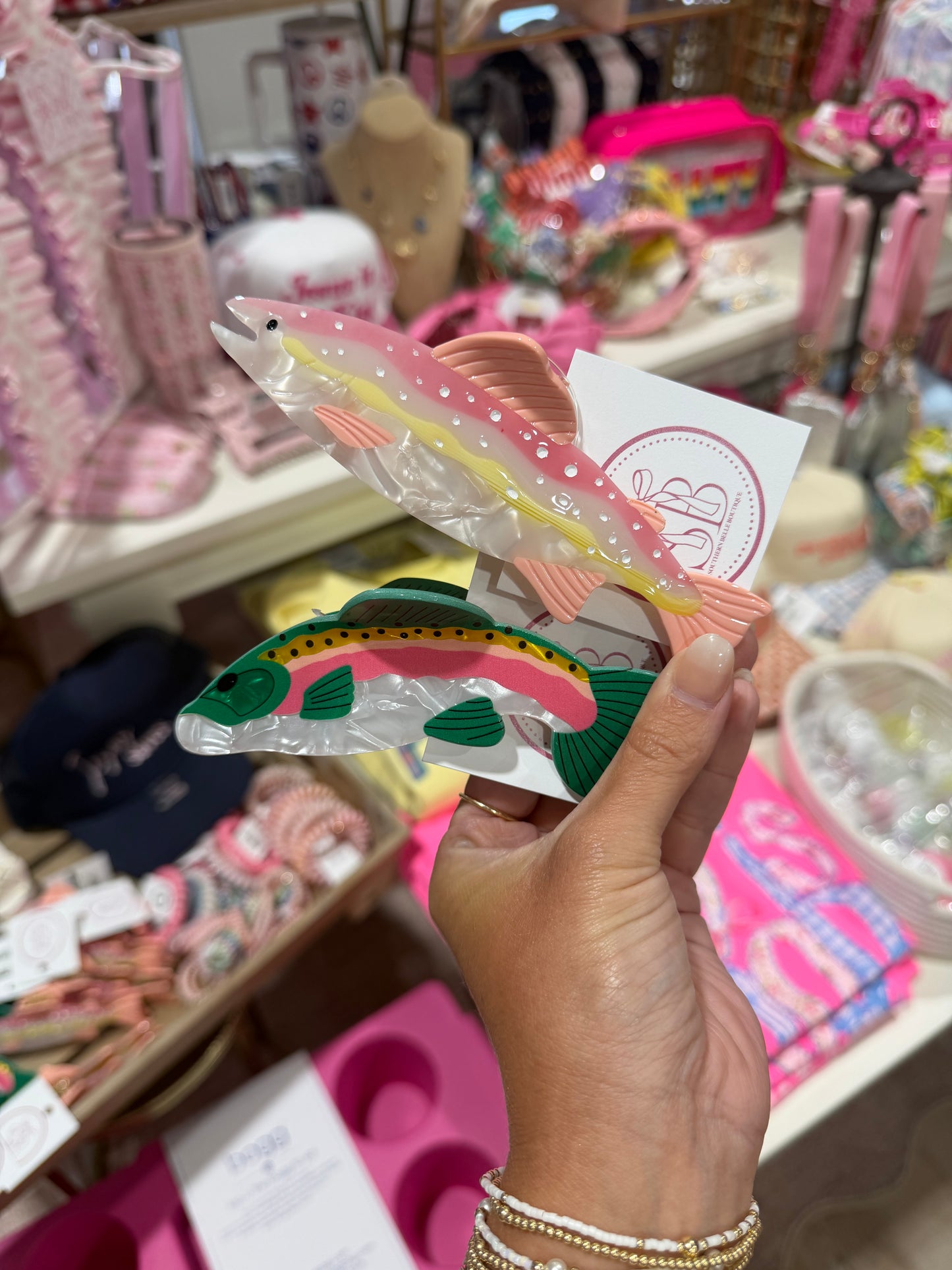 Fish Hairclip - Green