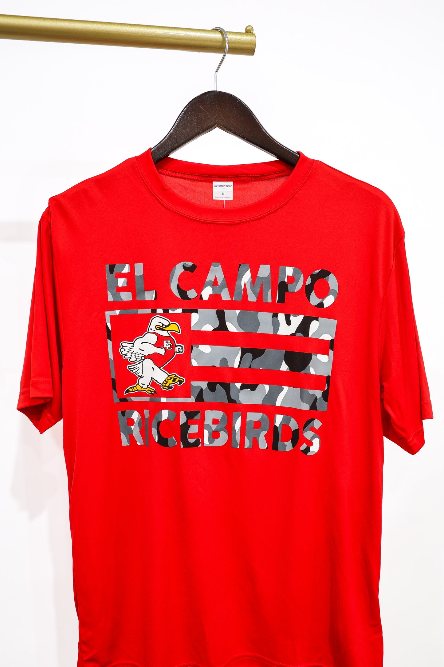 Ricebird Camo Red DriFit Tee