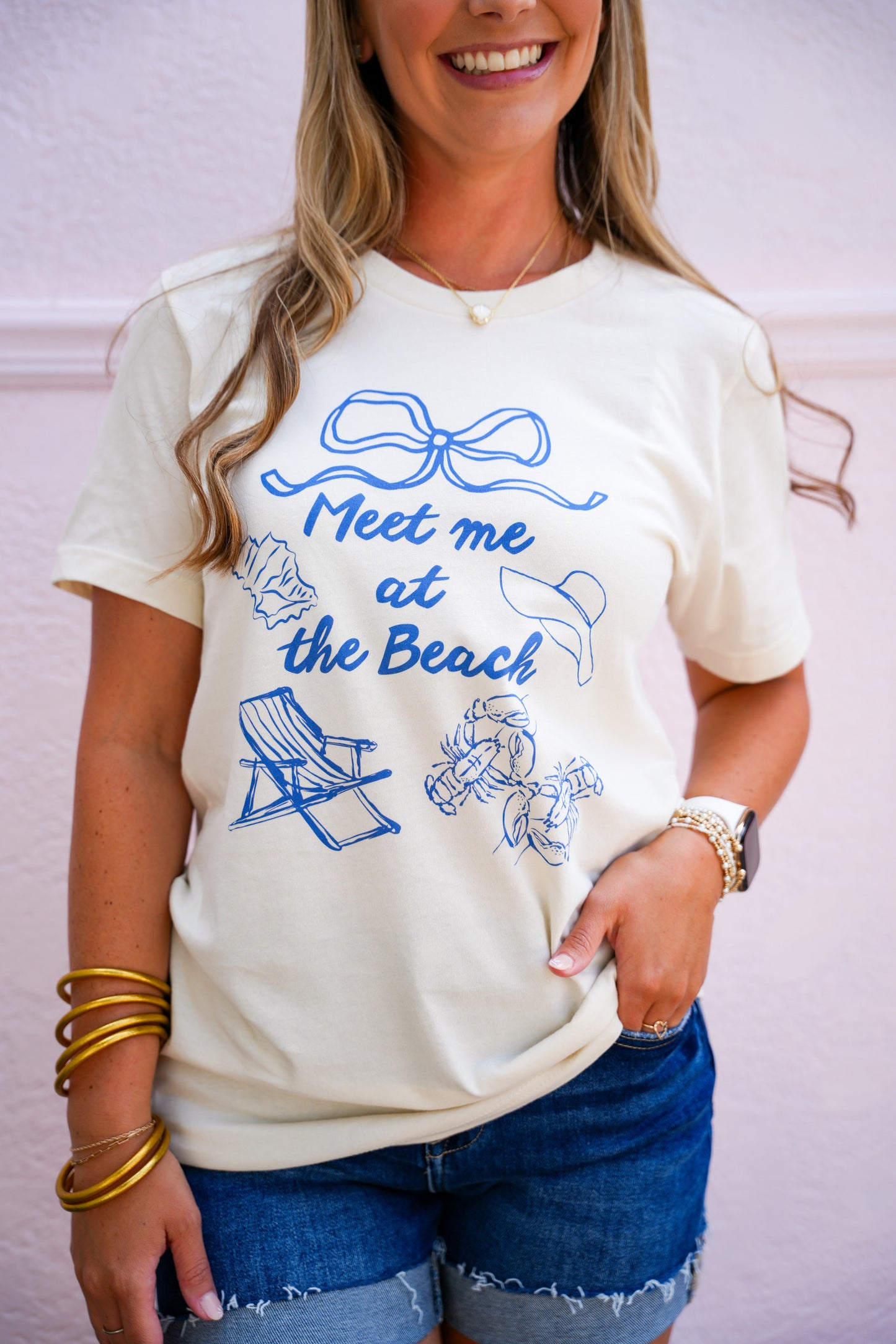 Meet Me At The Beach Tee - Southern Belle Boutique