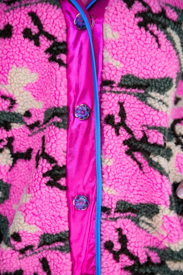 Brianna Cannon Pink Camo Pile Fleece Jacket - Southern Belle Boutique