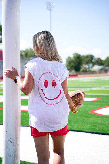 Ricebird Fight Song Smiley Tank - Southern Belle Boutique