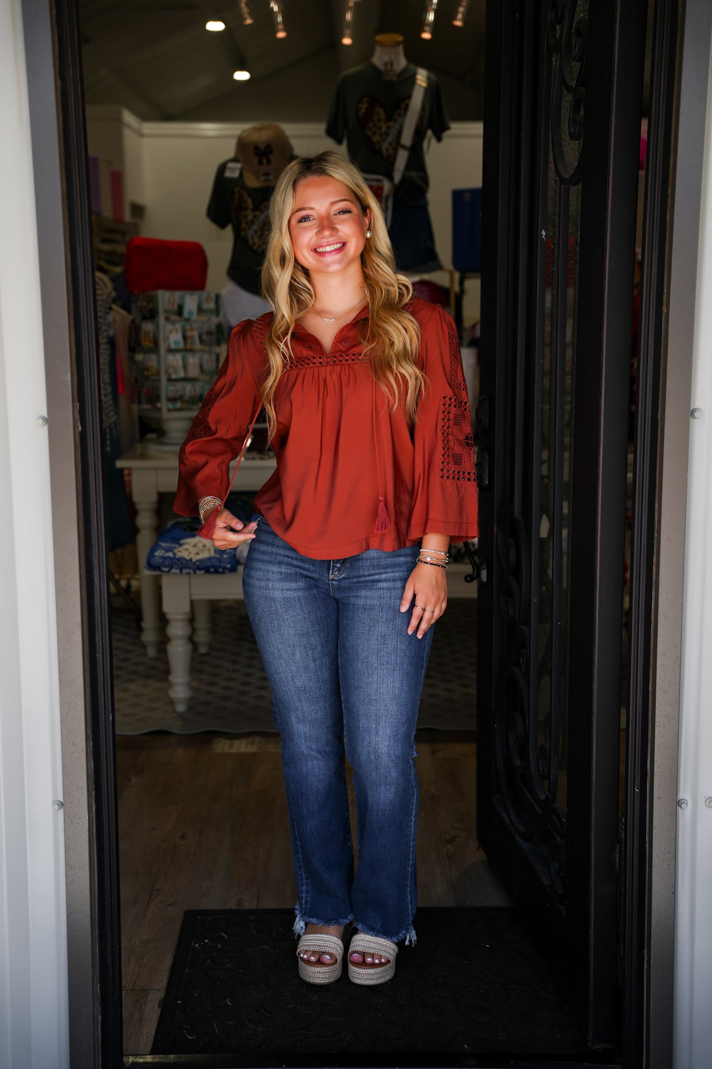Samaya Top - Carmel - Southern Belle Boutique