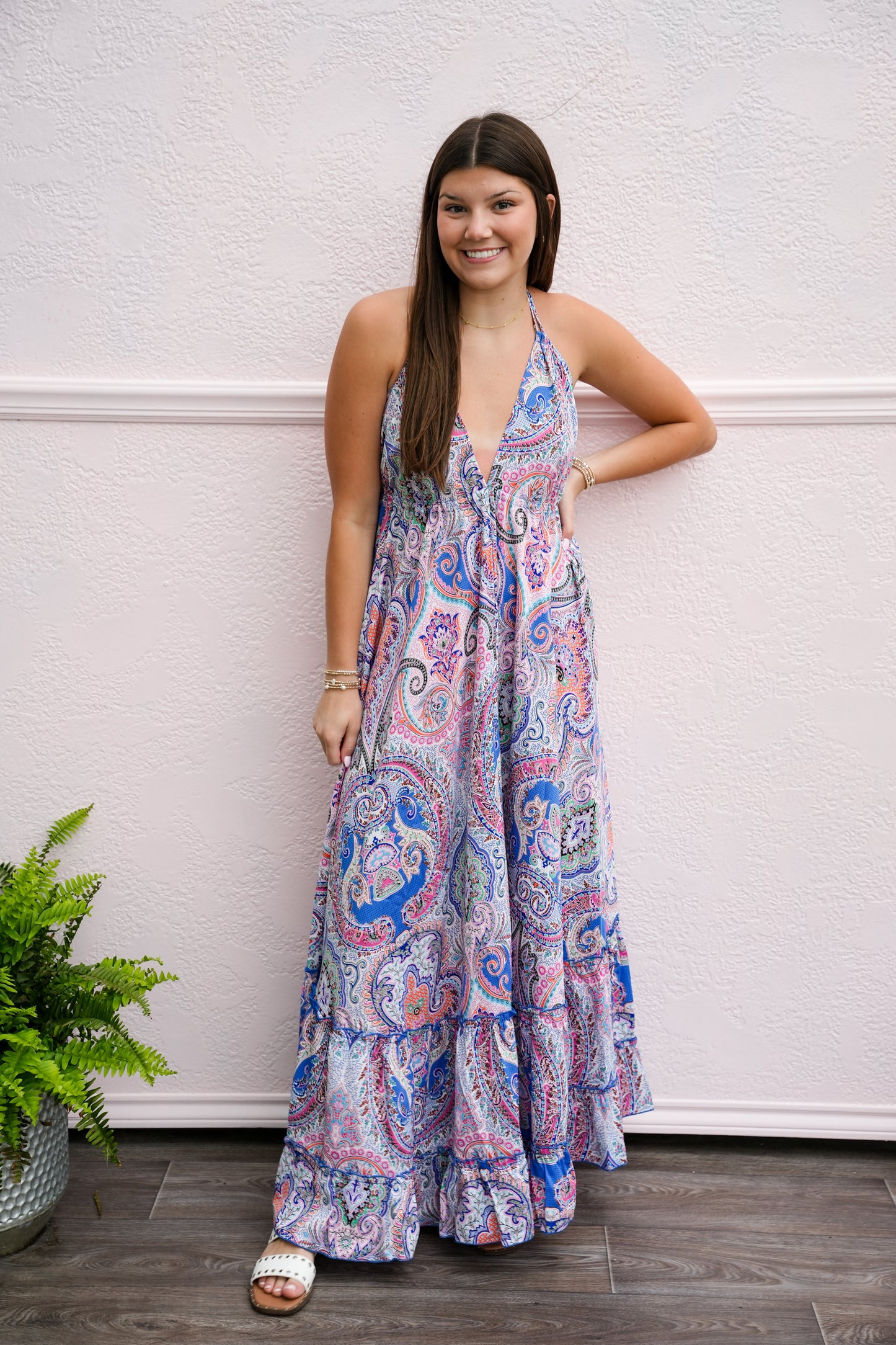 Aelis Backless Dress - Southern Belle Boutique