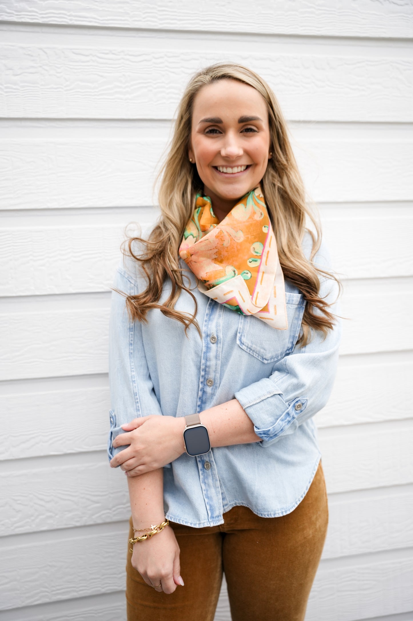 Leighton Denim Button Down - Light Wash - Southern Belle Boutique