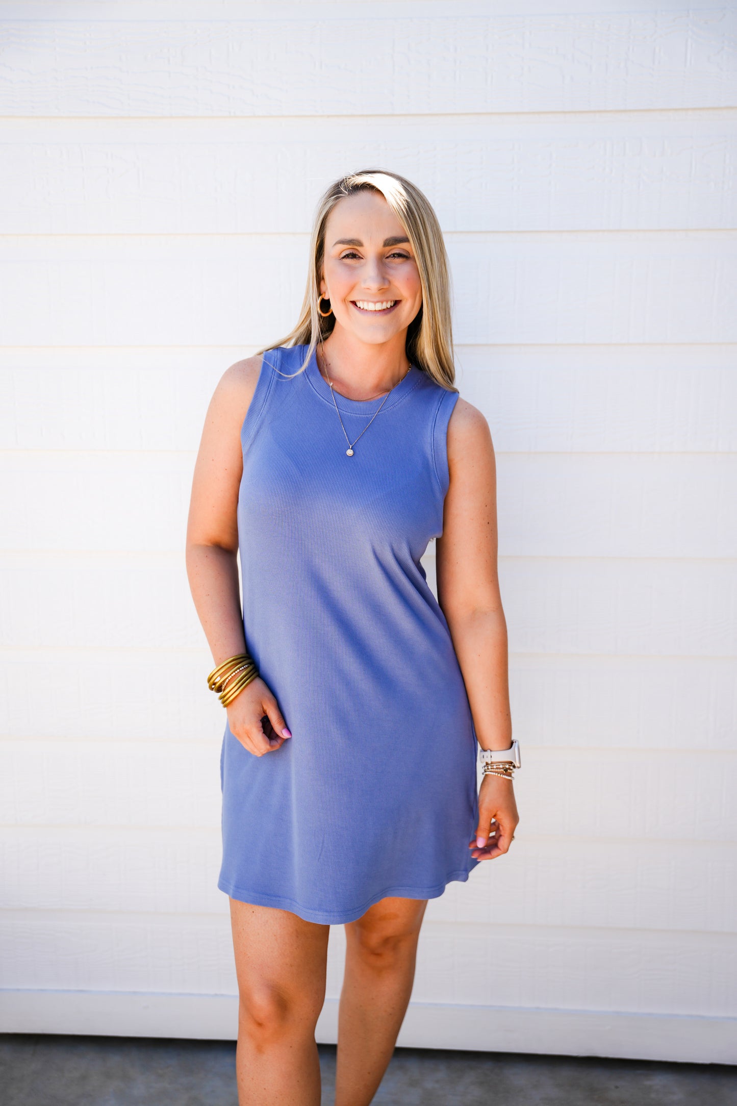 Justine Dress - Stormy Blue - Southern Belle Boutique