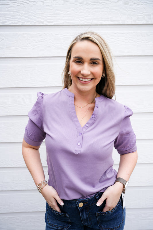 Tanner Tee - Dewy Iris - Southern Belle Boutique