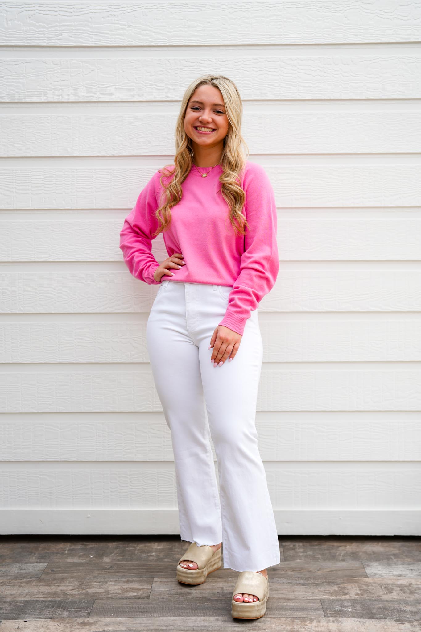 Maritza Sweater - Soft Cherry - Southern Belle Boutique