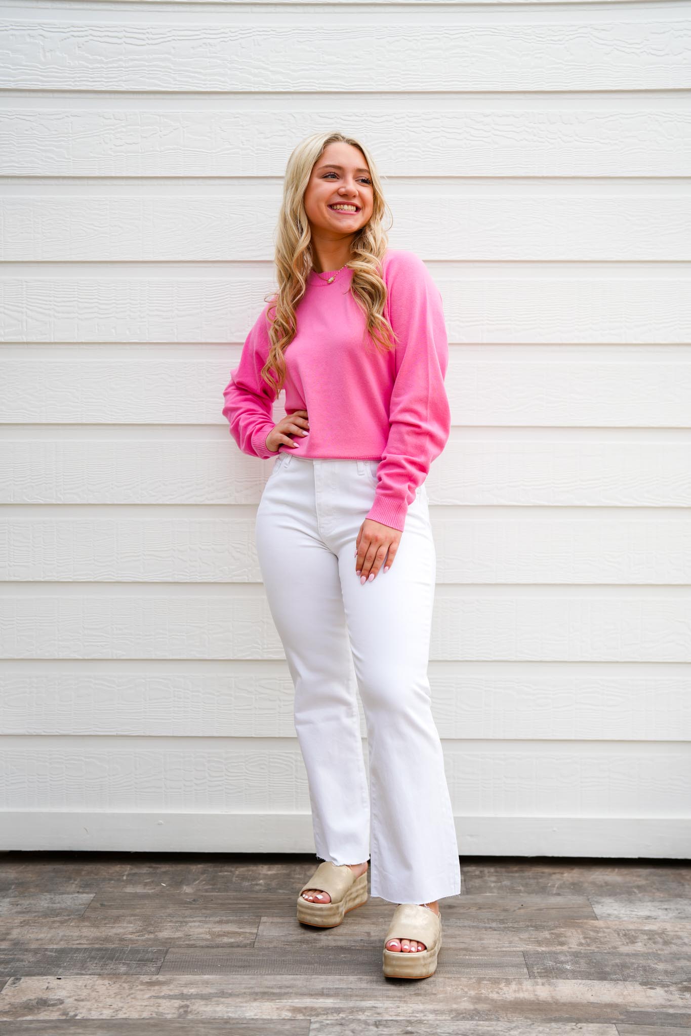 Maritza Sweater - Soft Cherry - Southern Belle Boutique