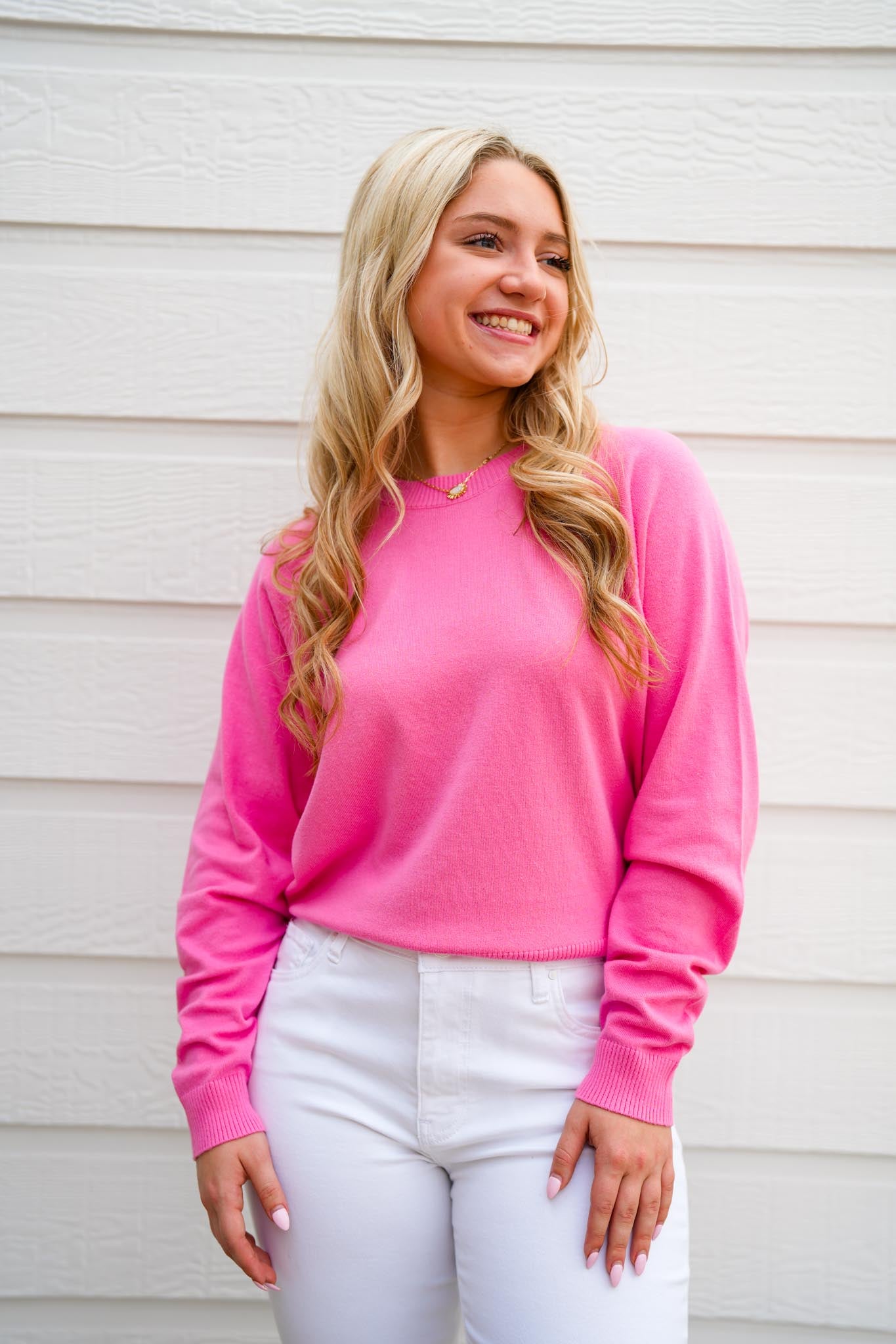 Maritza Sweater - Soft Cherry - Southern Belle Boutique