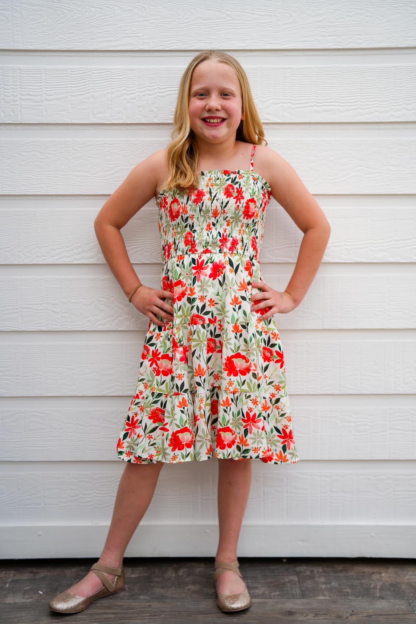 Floral Smocked Dress - Southern Belle Boutique