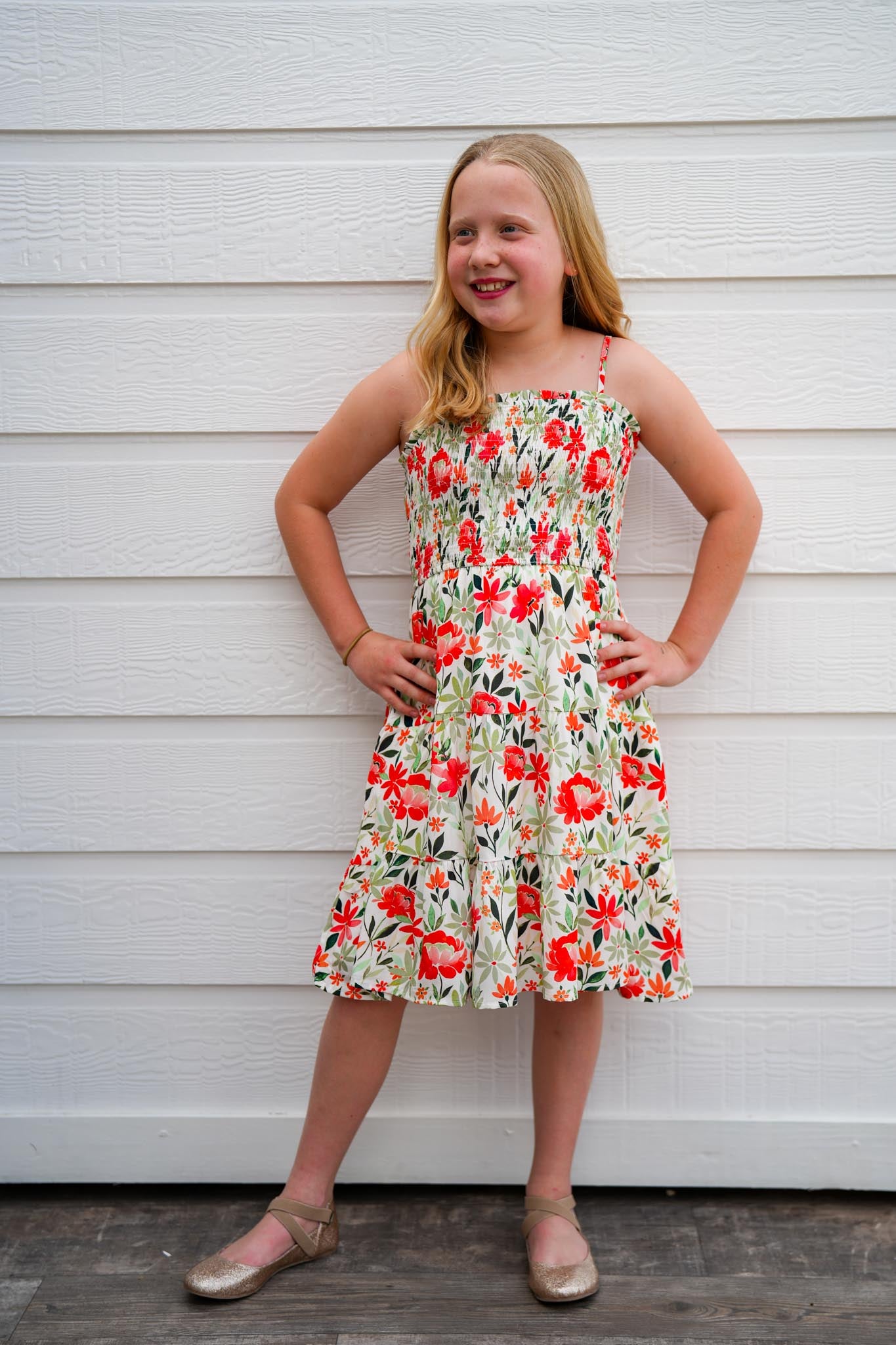 Floral Smocked Dress - Southern Belle Boutique
