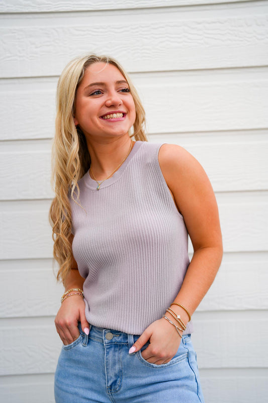Stirling Tank - Dewy Iris - Southern Belle Boutique