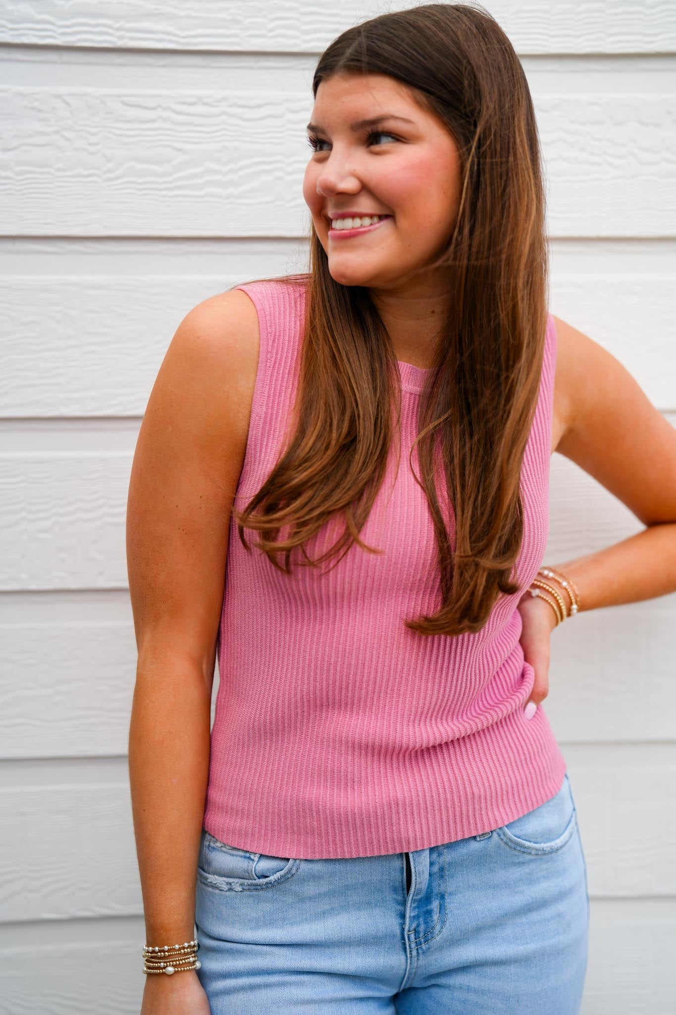 Stirling Tank -  Soft Cherry - Southern Belle Boutique