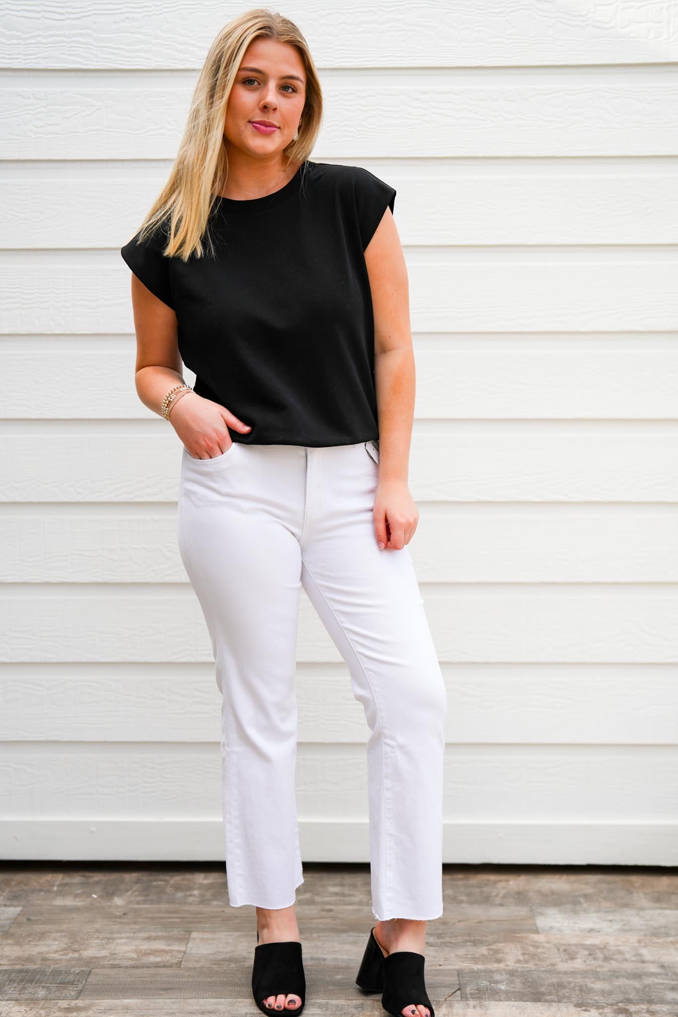 Black Muscle Sweatshirt - Southern Belle Boutique