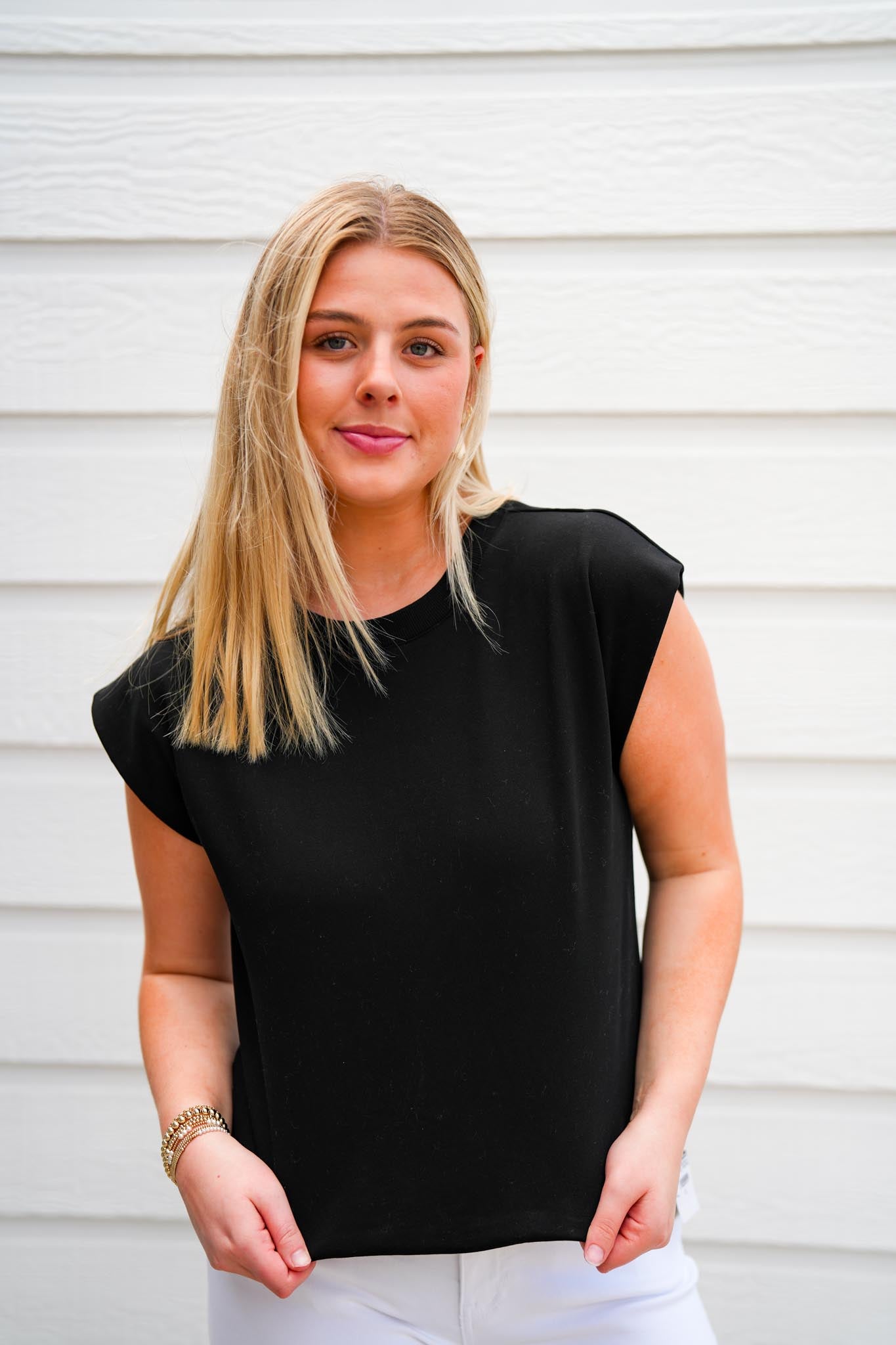 Black Muscle Sweatshirt - Southern Belle Boutique