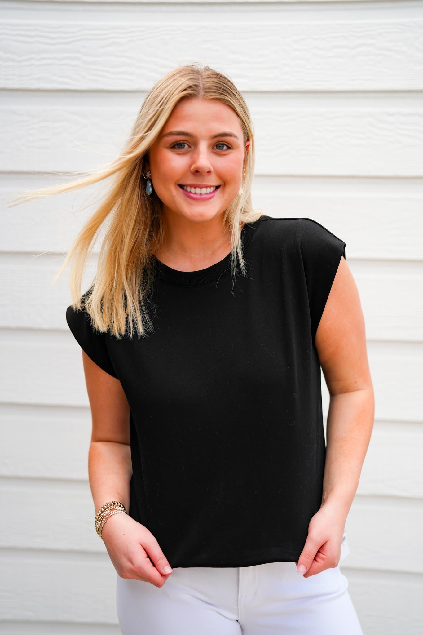 Black Muscle Sweatshirt - Southern Belle Boutique