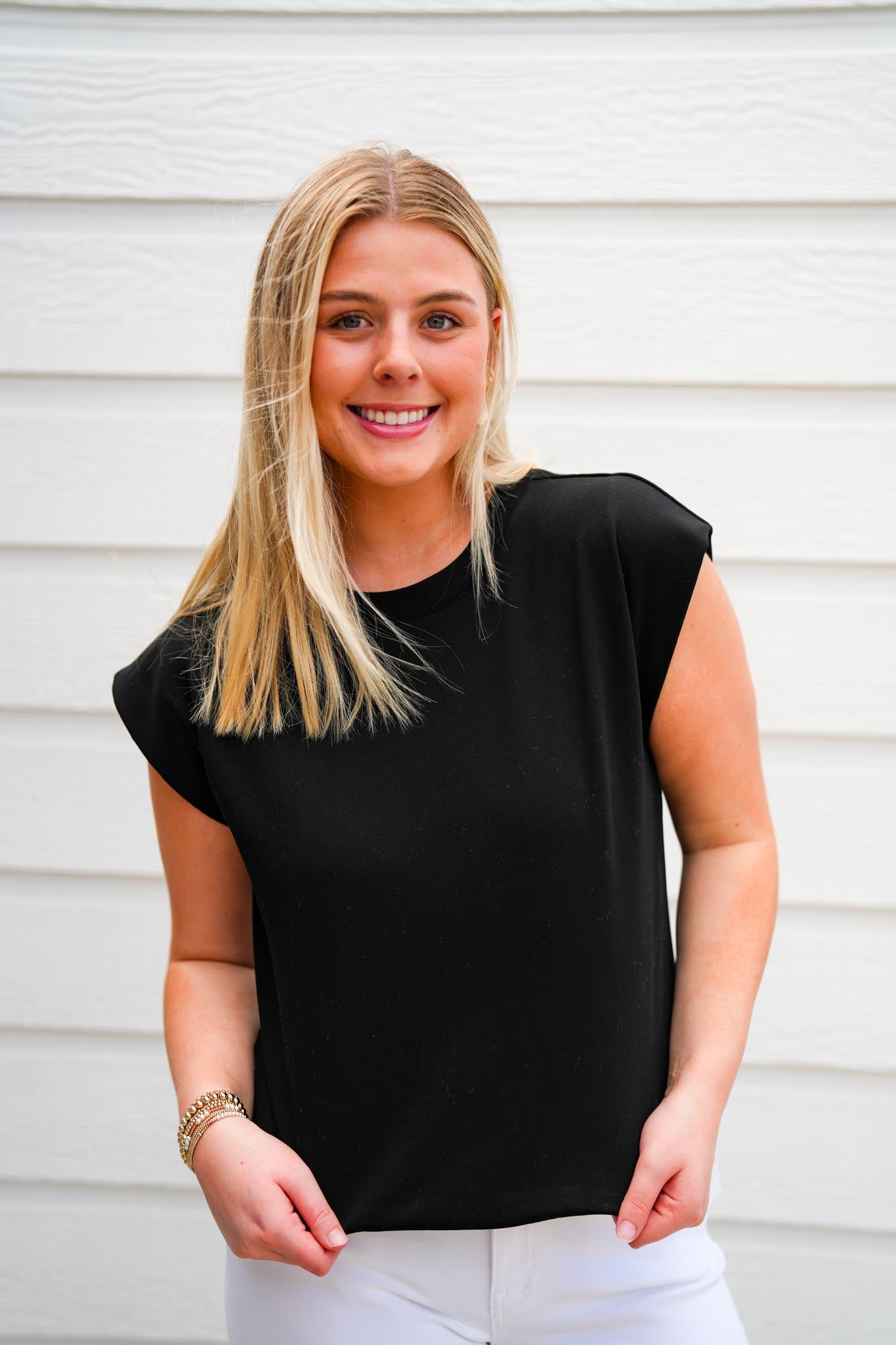 Black Muscle Sweatshirt - Southern Belle Boutique