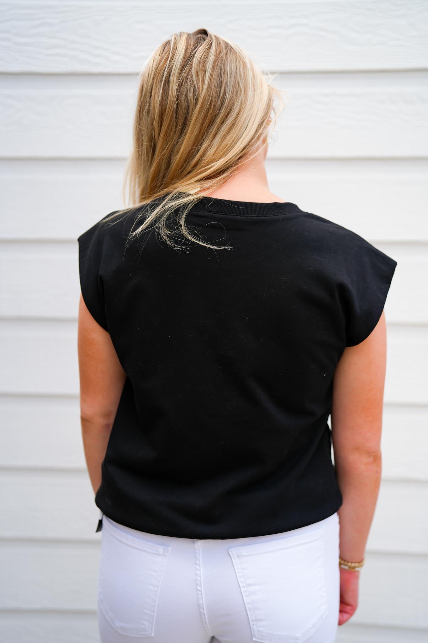 Black Muscle Sweatshirt - Southern Belle Boutique