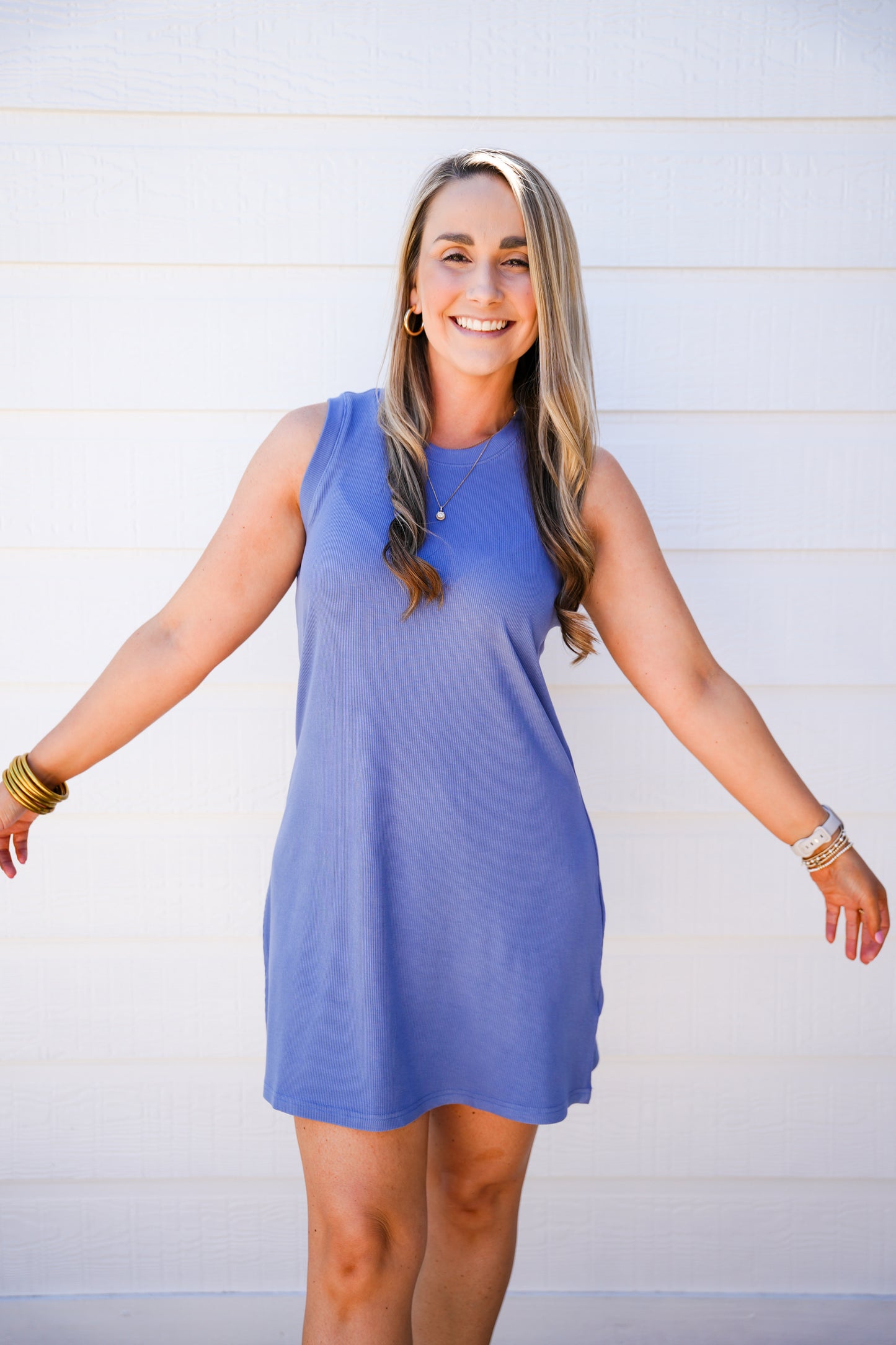 Justine Dress - Stormy Blue - Southern Belle Boutique