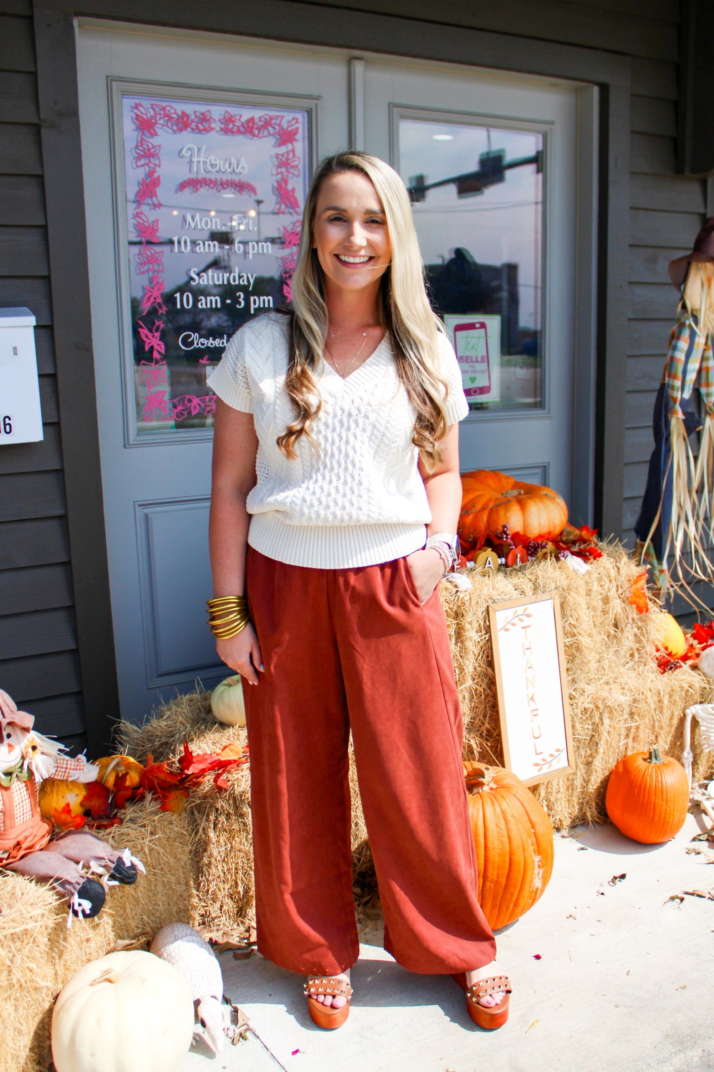 Paris Pants - Mahogany - Southern Belle Boutique