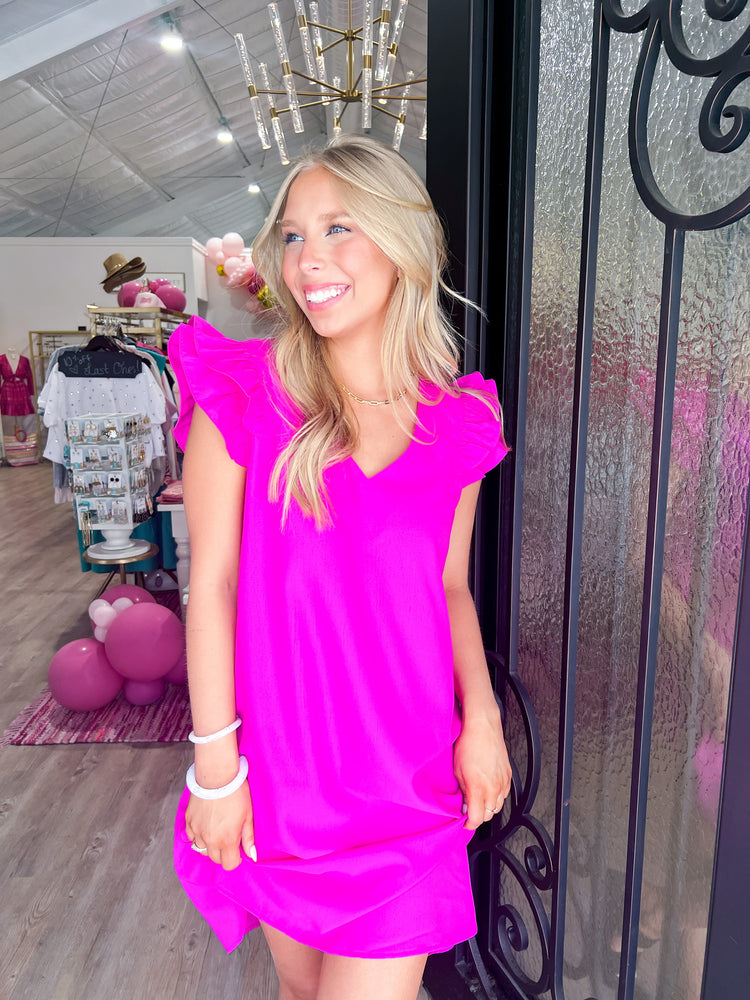 Magenta Shift Dress - Southern Belle Boutique