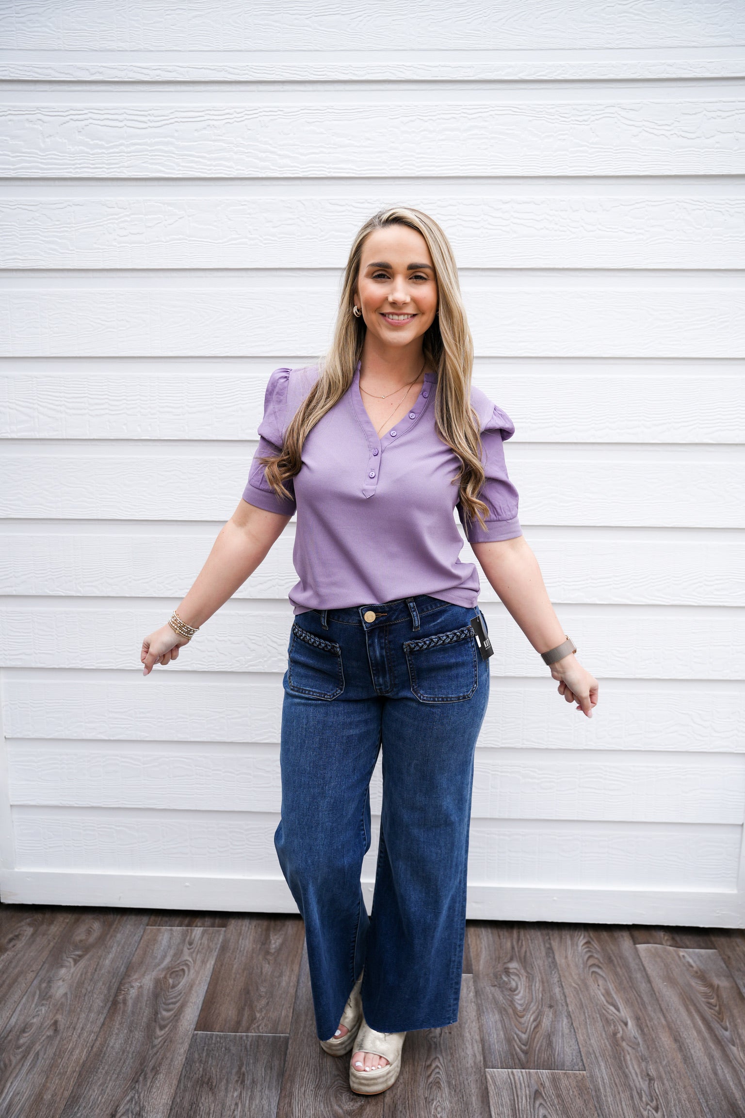 Tanner Tee - Dewy Iris - Southern Belle Boutique