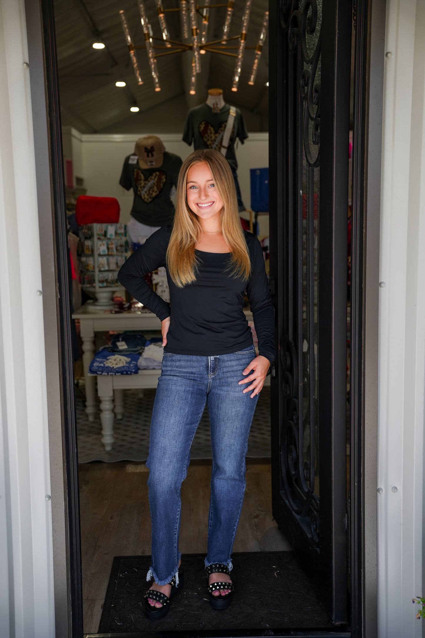 Anita Top - Black - Southern Belle Boutique