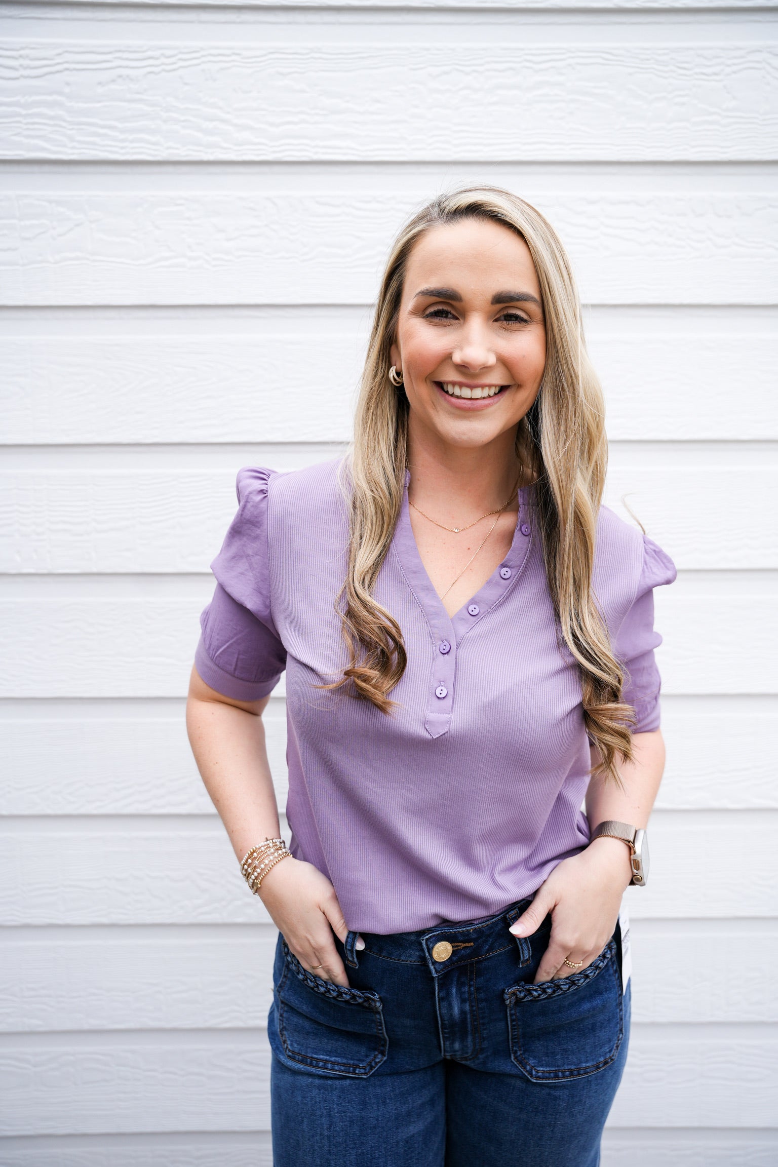 Tanner Tee - Dewy Iris - Southern Belle Boutique