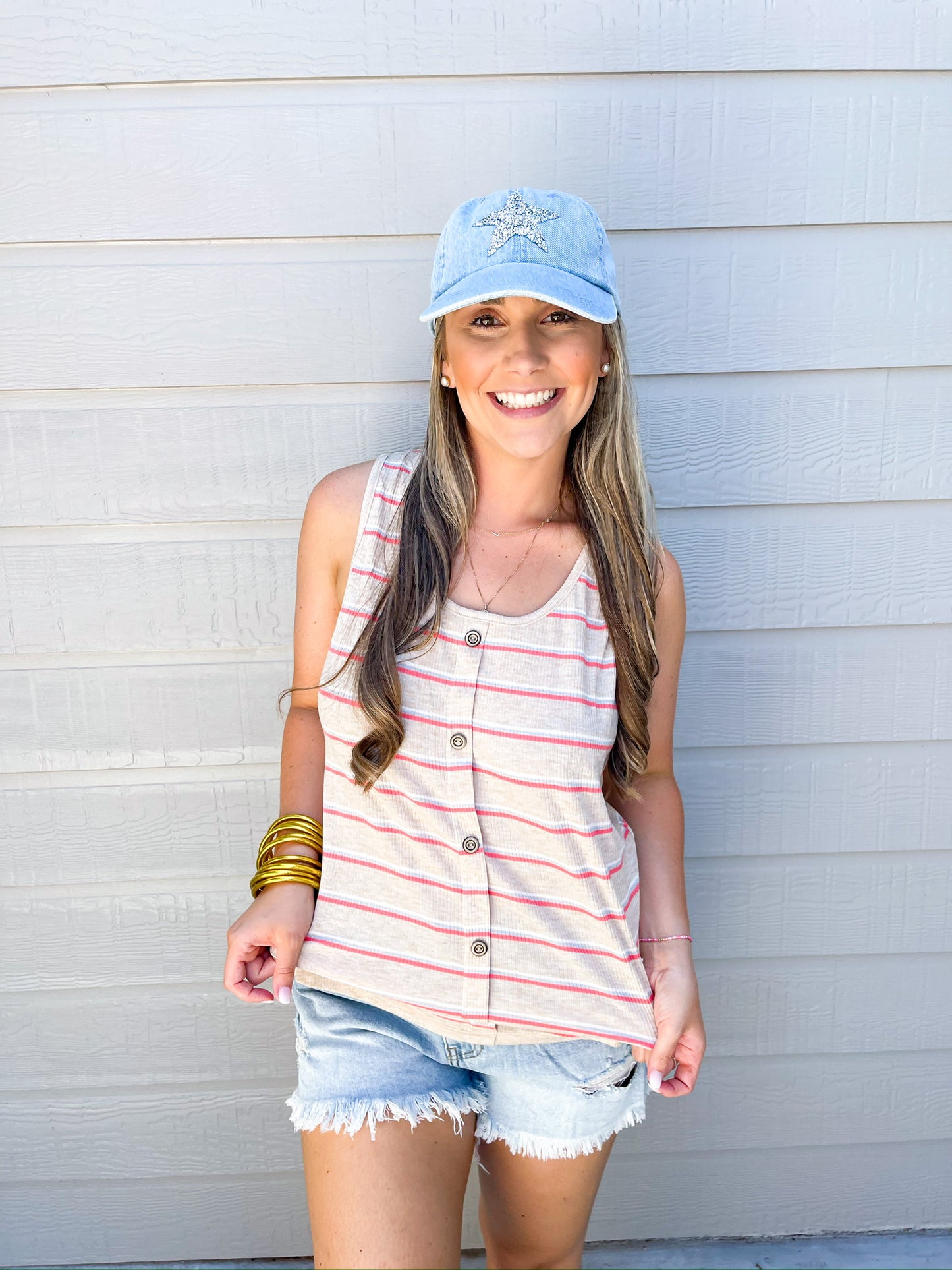 Oatmeal Coral Ribbed Top - Southern Belle Boutique