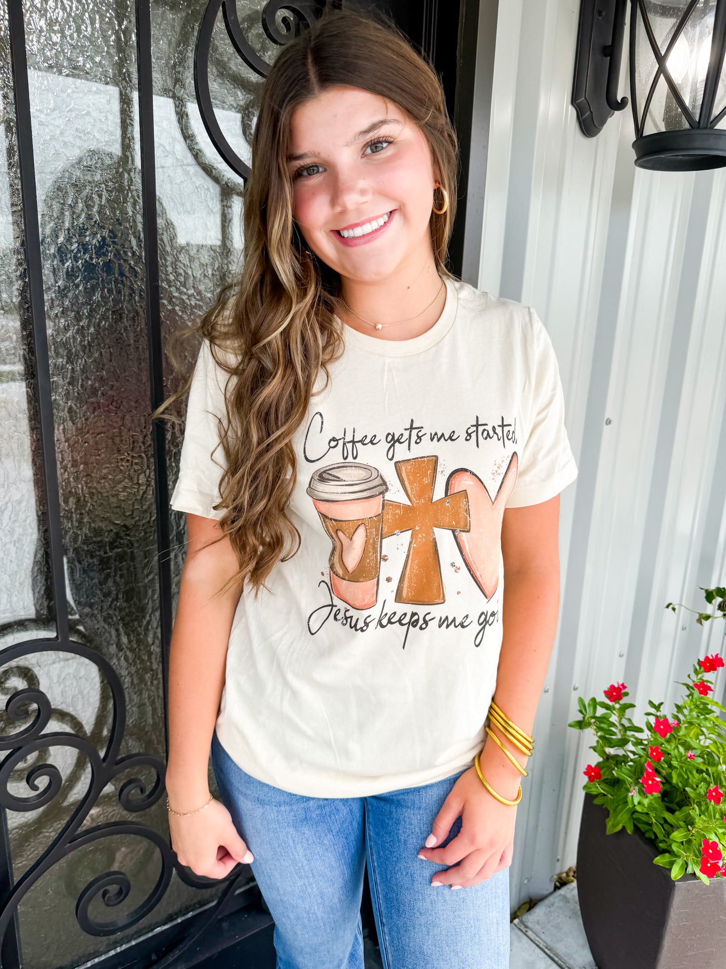 Coffee & Jesus Tee - Southern Belle Boutique
