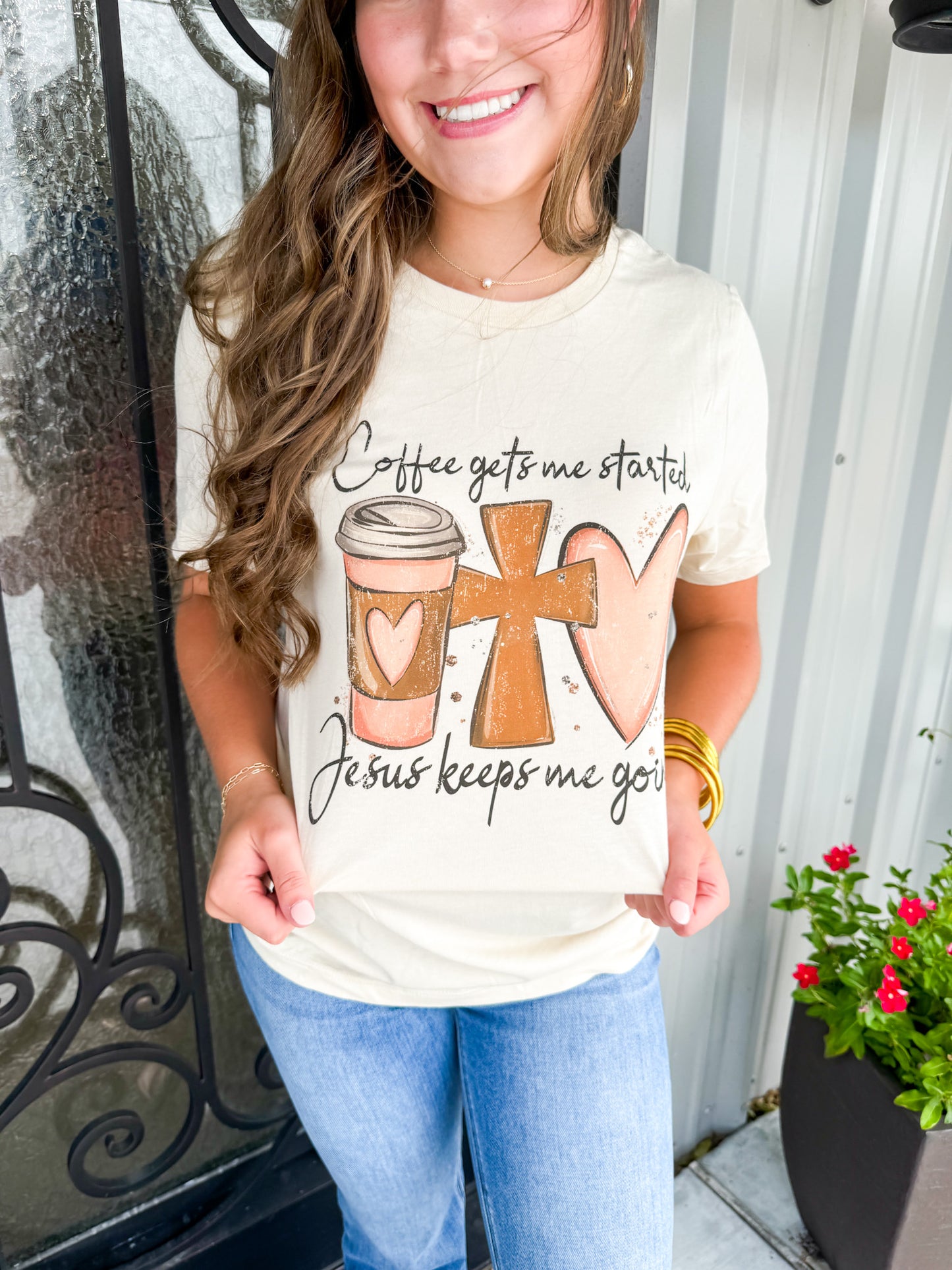 Coffee & Jesus Tee - Southern Belle Boutique