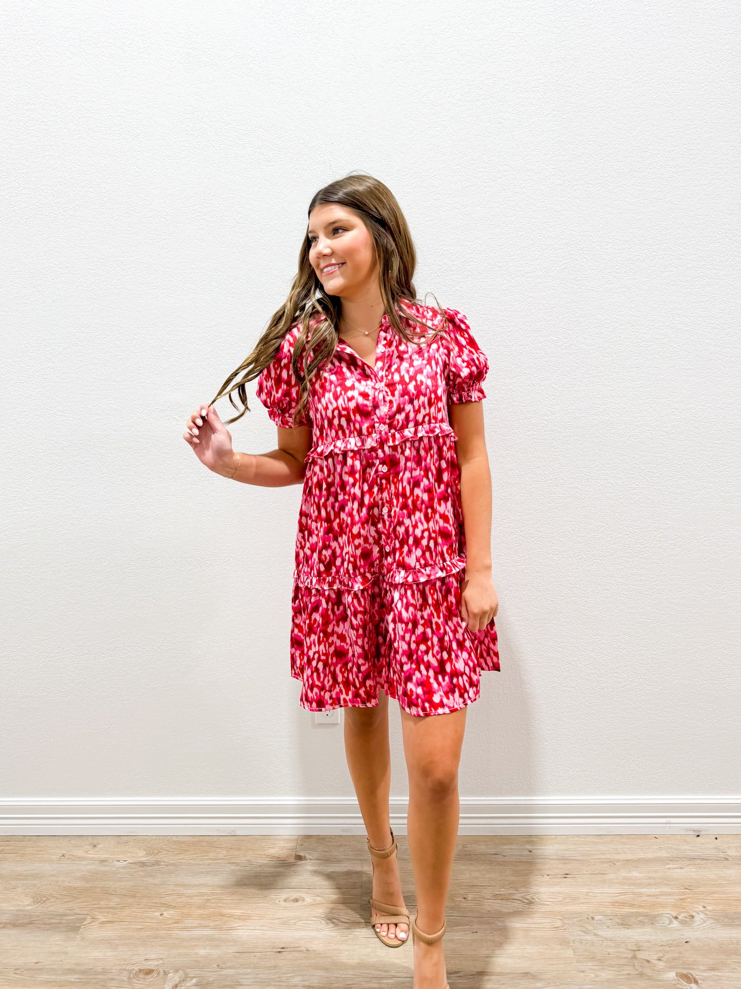 Hot Pink Satin Dress - Southern Belle Boutique