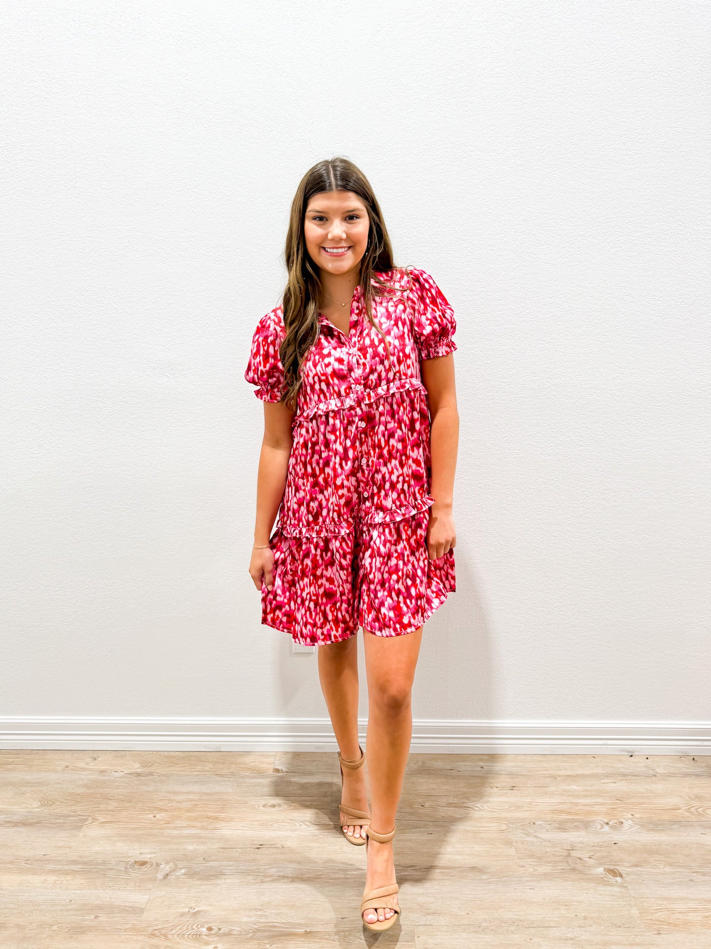 Hot Pink Satin Dress - Southern Belle Boutique