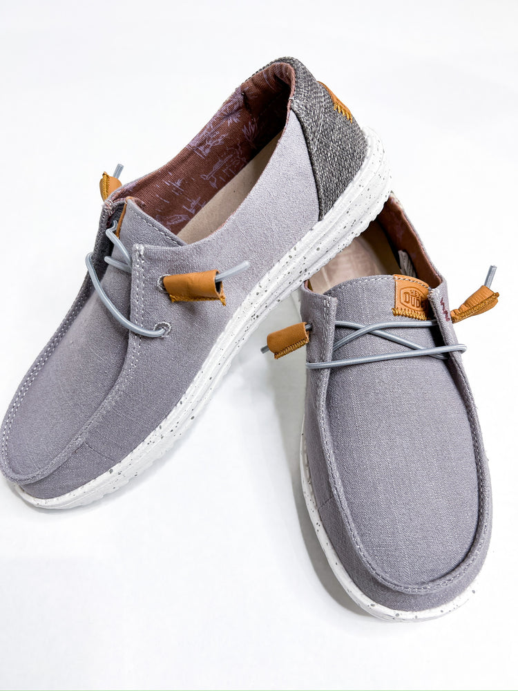 Wendy Washed Canvas Grey - Southern Belle Boutique