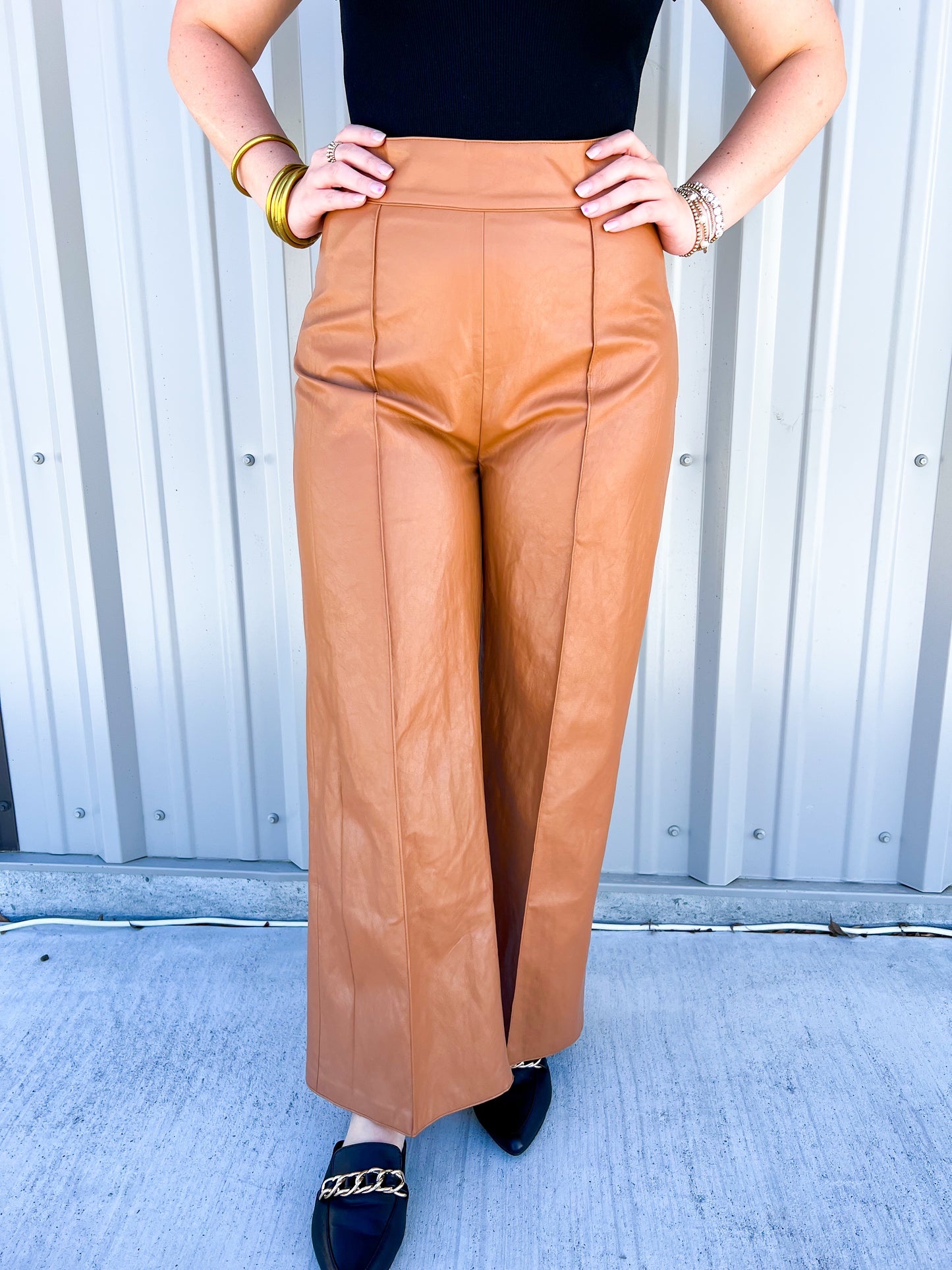 Sparkle Pant - Saddle - Southern Belle Boutique