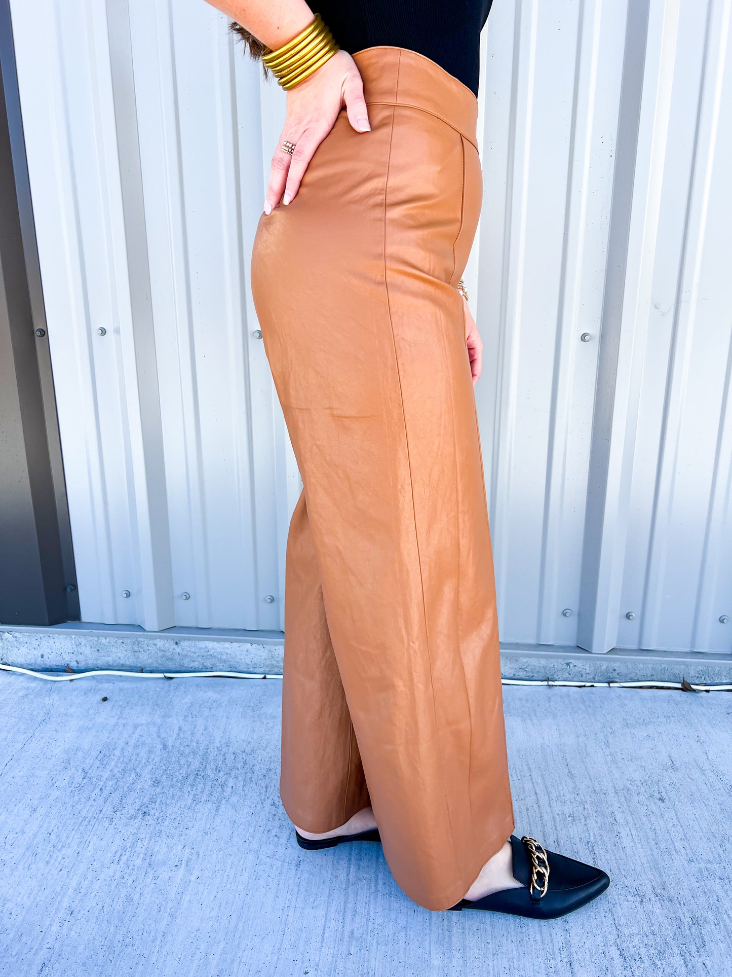 Sparkle Pant - Saddle - Southern Belle Boutique