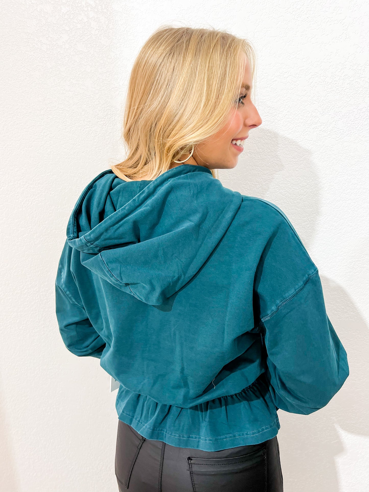 Chandler Hoodie Sweatshirt - Spruce - Southern Belle Boutique