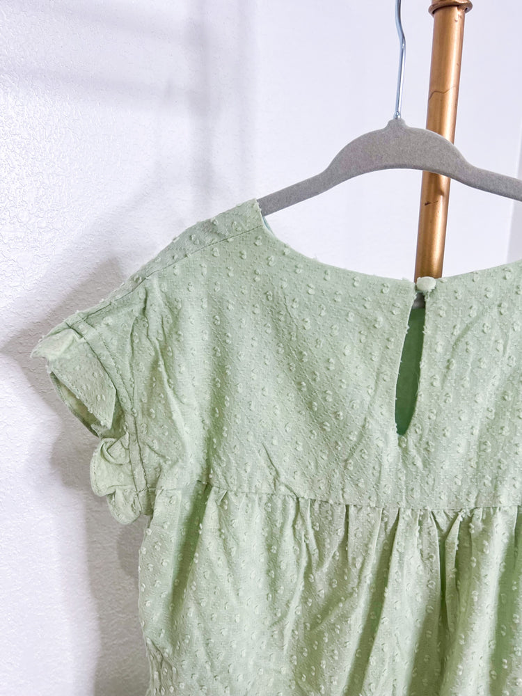 Sage Dot Tiered Dress - Southern Belle Boutique