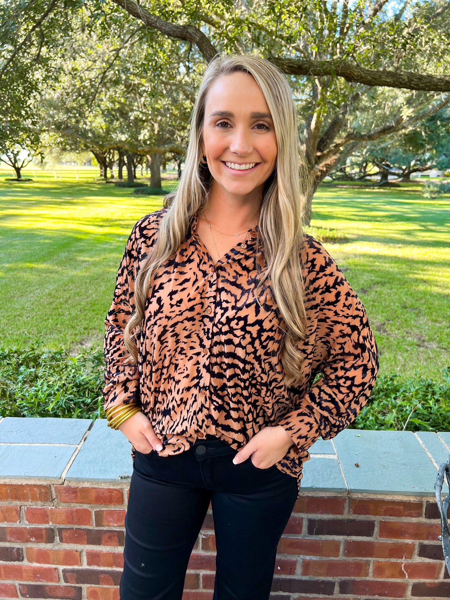 Velvet Leopard Top - Southern Belle Boutique