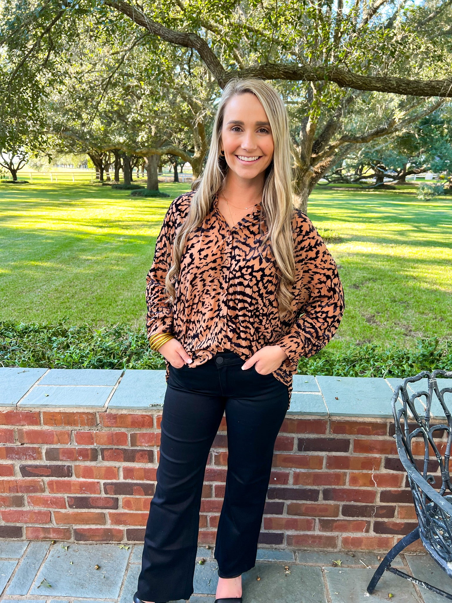 Velvet Leopard Top - Southern Belle Boutique