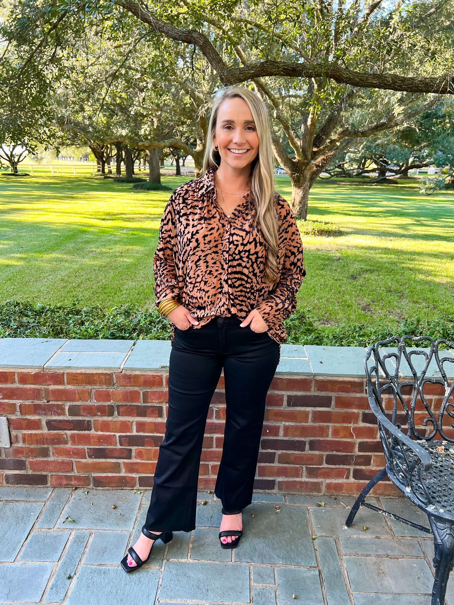 Velvet Leopard Top - Southern Belle Boutique